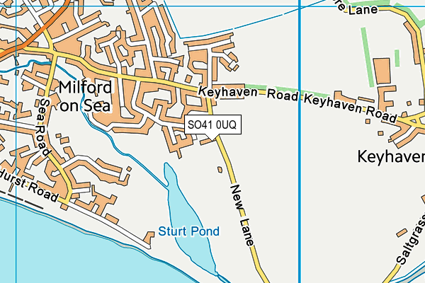 SO41 0UQ map - OS VectorMap District (Ordnance Survey) SO41 0UQ map - OS VectorMap District (Ordnance Survey)