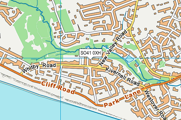 SO41 0XH map - OS VectorMap District (Ordnance Survey) SO41 0XH map - OS VectorMap District (Ordnance Survey)