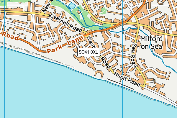 SO41 0XL map - OS VectorMap District (Ordnance Survey) SO41 0XL map - OS VectorMap District (Ordnance Survey)