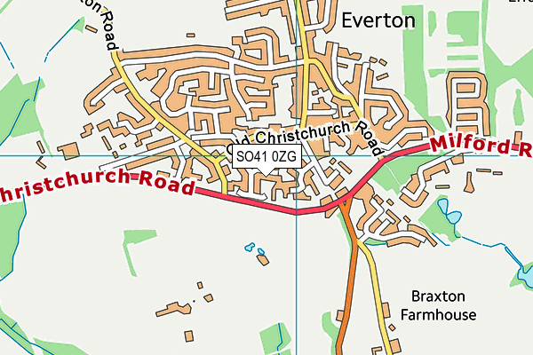 SO41 0ZG map - OS VectorMap District (Ordnance Survey) SO41 0ZG map - OS VectorMap District (Ordnance Survey)