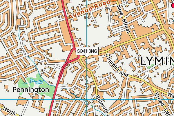 SO41 3NG map - OS VectorMap District (Ordnance Survey) SO41 3NG map - OS VectorMap District (Ordnance Survey)