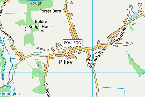 SO41 5QG map - OS VectorMap District (Ordnance Survey) SO41 5QG map - OS VectorMap District (Ordnance Survey)