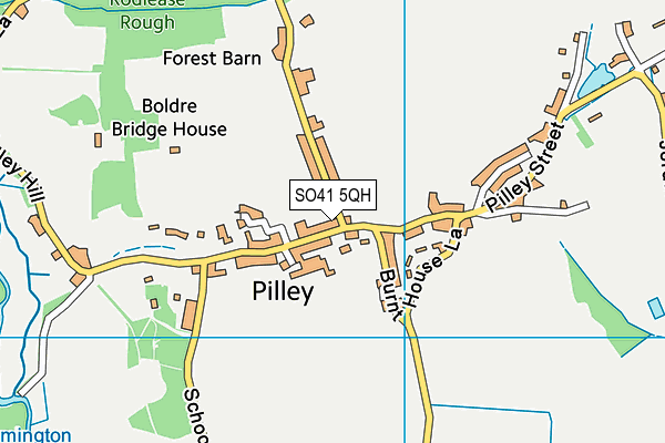 SO41 5QH map - OS VectorMap District (Ordnance Survey) SO41 5QH map - OS VectorMap District (Ordnance Survey)