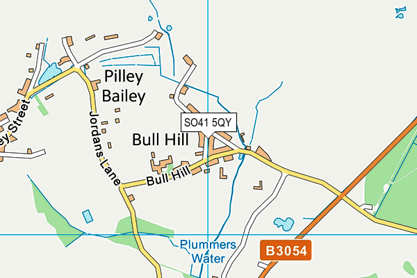 SO41 5QY map - OS VectorMap District (Ordnance Survey)