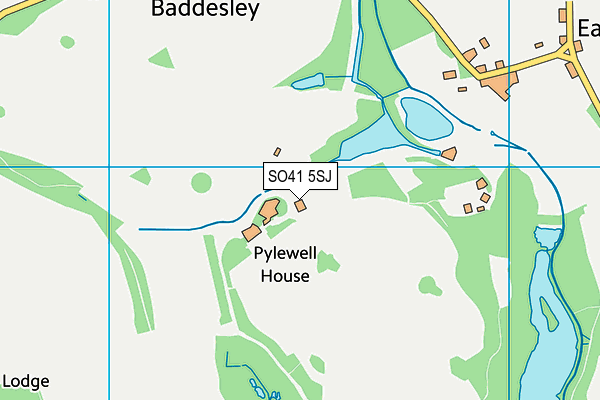 SO41 5SJ map - OS VectorMap District (Ordnance Survey) SO41 5SJ map - OS VectorMap District (Ordnance Survey)