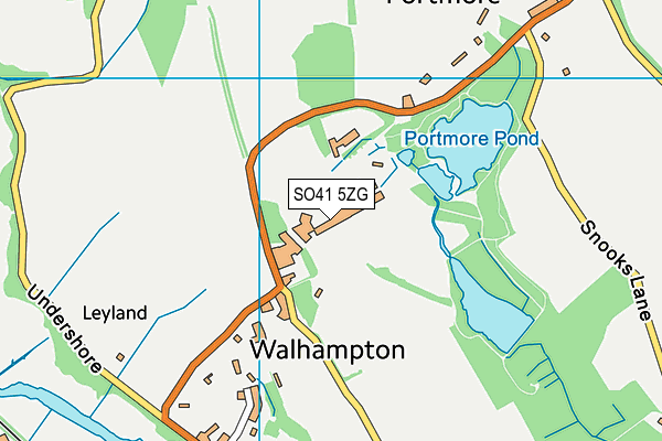 SO41 5ZG map - OS VectorMap District (Ordnance Survey) SO41 5ZG map - OS VectorMap District (Ordnance Survey)