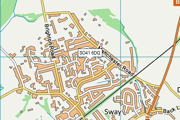 SO41 6DQ map - OS VectorMap District (Ordnance Survey) SO41 6DQ map - OS VectorMap District (Ordnance Survey)