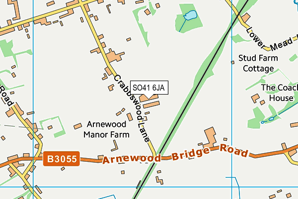 SO41 6JA map - OS VectorMap District (Ordnance Survey) SO41 6JA map - OS VectorMap District (Ordnance Survey)