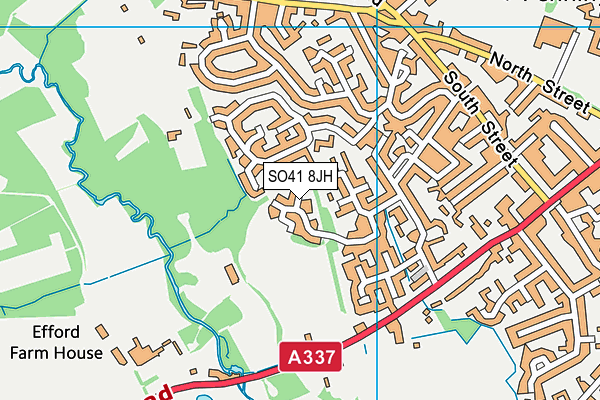 SO41 8JH map - OS VectorMap District (Ordnance Survey) SO41 8JH map - OS VectorMap District (Ordnance Survey)