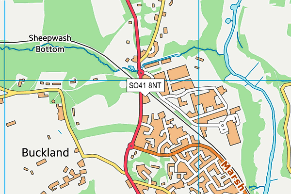 SO41 8NT map - OS VectorMap District (Ordnance Survey) SO41 8NT map - OS VectorMap District (Ordnance Survey)