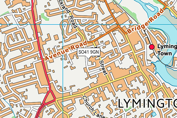 SO41 9GN map - OS VectorMap District (Ordnance Survey) SO41 9GN map - OS VectorMap District (Ordnance Survey)