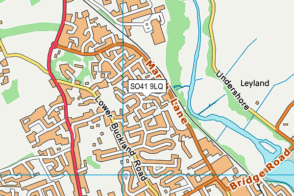 SO41 9LQ map - OS VectorMap District (Ordnance Survey) SO41 9LQ map - OS VectorMap District (Ordnance Survey)