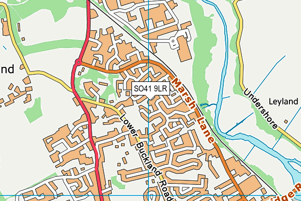 SO41 9LR map - OS VectorMap District (Ordnance Survey) SO41 9LR map - OS VectorMap District (Ordnance Survey)