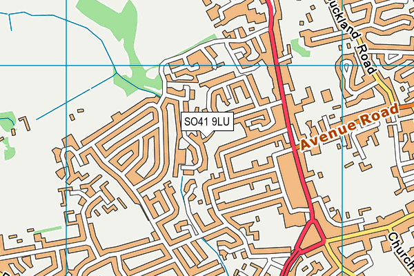SO41 9LU map - OS VectorMap District (Ordnance Survey) SO41 9LU map - OS VectorMap District (Ordnance Survey)