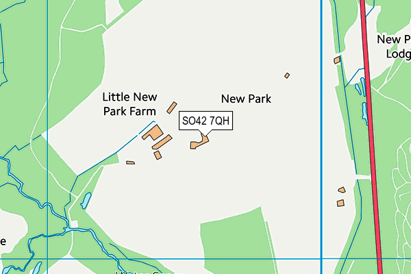 SO42 7QH map - OS VectorMap District (Ordnance Survey) SO42 7QH map - OS VectorMap District (Ordnance Survey)