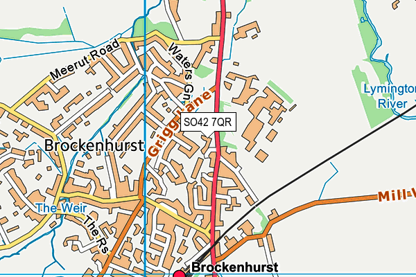 SO42 7QR map - OS VectorMap District (Ordnance Survey) SO42 7QR map - OS VectorMap District (Ordnance Survey)