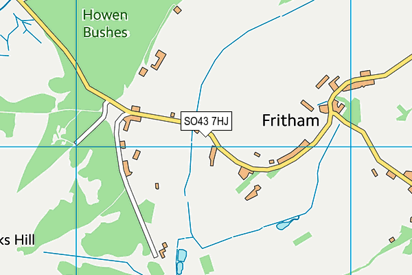 SO43 7HJ map - OS VectorMap District (Ordnance Survey) SO43 7HJ map - OS VectorMap District (Ordnance Survey)