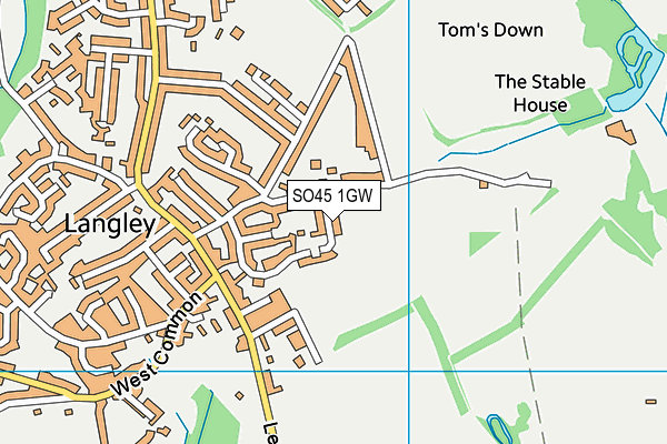 SO45 1GW map - OS VectorMap District (Ordnance Survey) SO45 1GW map - OS VectorMap District (Ordnance Survey)