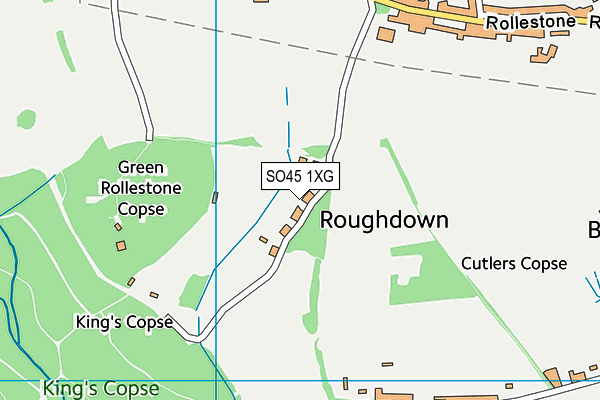 SO45 1XG map - OS VectorMap District (Ordnance Survey) SO45 1XG map - OS VectorMap District (Ordnance Survey)