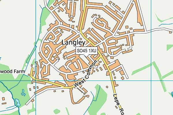 SO45 1XU map - OS VectorMap District (Ordnance Survey) SO45 1XU map - OS VectorMap District (Ordnance Survey)