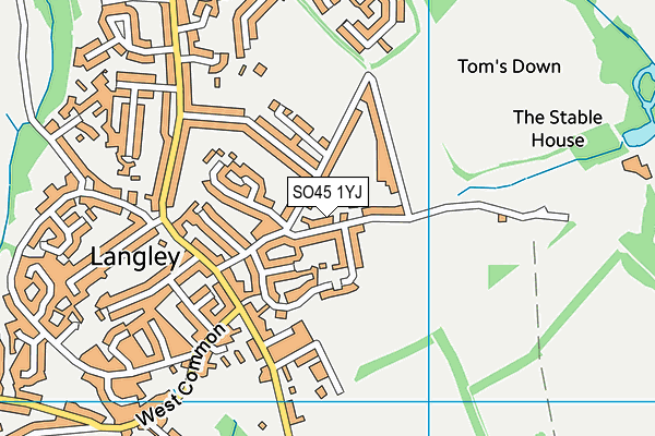 SO45 1YJ map - OS VectorMap District (Ordnance Survey) SO45 1YJ map - OS VectorMap District (Ordnance Survey)