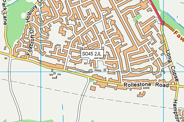 SO45 2JL map - OS VectorMap District (Ordnance Survey) SO45 2JL map - OS VectorMap District (Ordnance Survey)