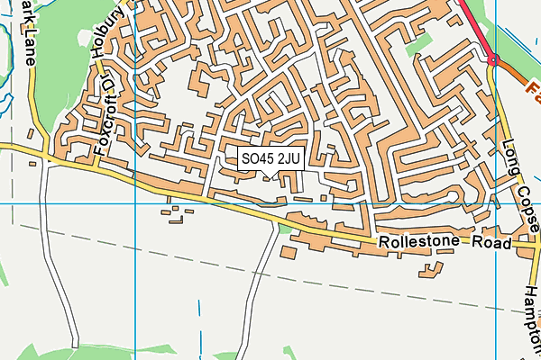 SO45 2JU map - OS VectorMap District (Ordnance Survey) SO45 2JU map - OS VectorMap District (Ordnance Survey)