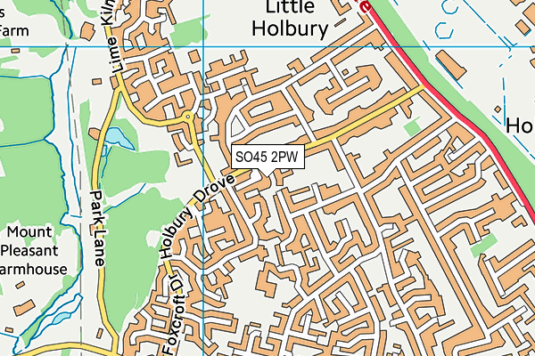 SO45 2PW map - OS VectorMap District (Ordnance Survey) SO45 2PW map - OS VectorMap District (Ordnance Survey)