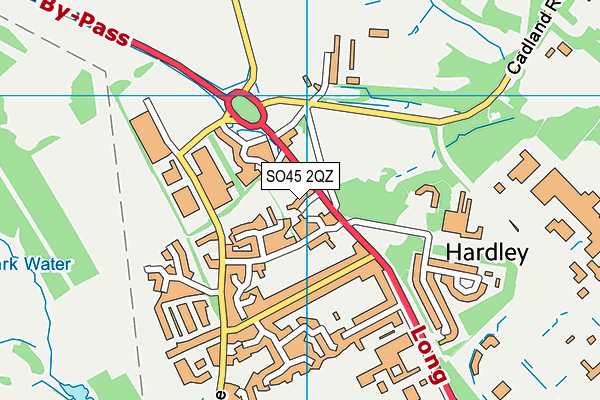 SO45 2QZ map - OS VectorMap District (Ordnance Survey) SO45 2QZ map - OS VectorMap District (Ordnance Survey)