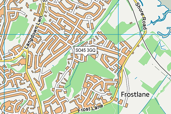 SO45 3GQ map - OS VectorMap District (Ordnance Survey) SO45 3GQ map - OS VectorMap District (Ordnance Survey)