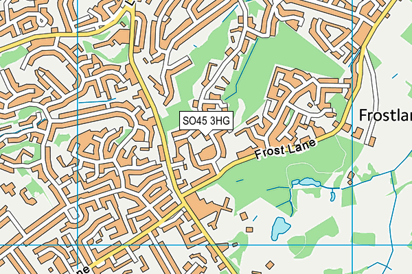 SO45 3HG map - OS VectorMap District (Ordnance Survey) SO45 3HG map - OS VectorMap District (Ordnance Survey)