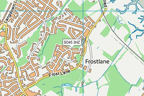 SO45 3HZ map - OS VectorMap District (Ordnance Survey) SO45 3HZ map - OS VectorMap District (Ordnance Survey)