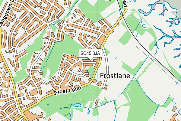 SO45 3JA map - OS VectorMap District (Ordnance Survey) SO45 3JA map - OS VectorMap District (Ordnance Survey)
