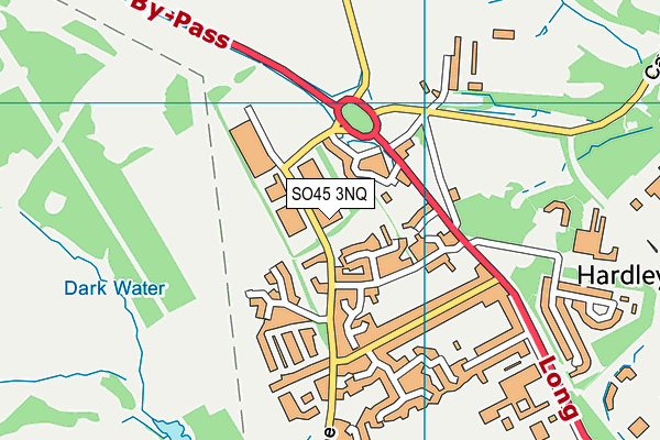 SO45 3NQ map - OS VectorMap District (Ordnance Survey) SO45 3NQ map - OS VectorMap District (Ordnance Survey)