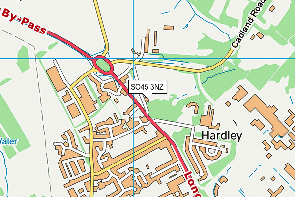 SO45 3NZ map - OS VectorMap District (Ordnance Survey) SO45 3NZ map - OS VectorMap District (Ordnance Survey)
