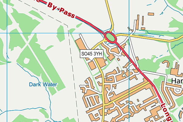 SO45 3YH map - OS VectorMap District (Ordnance Survey) SO45 3YH map - OS VectorMap District (Ordnance Survey)