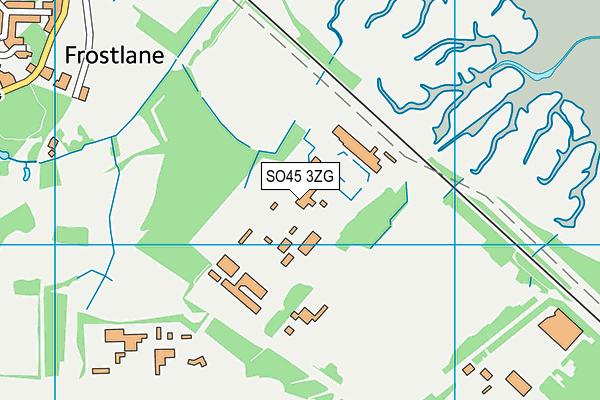 SO45 3ZG map - OS VectorMap District (Ordnance Survey) SO45 3ZG map - OS VectorMap District (Ordnance Survey)