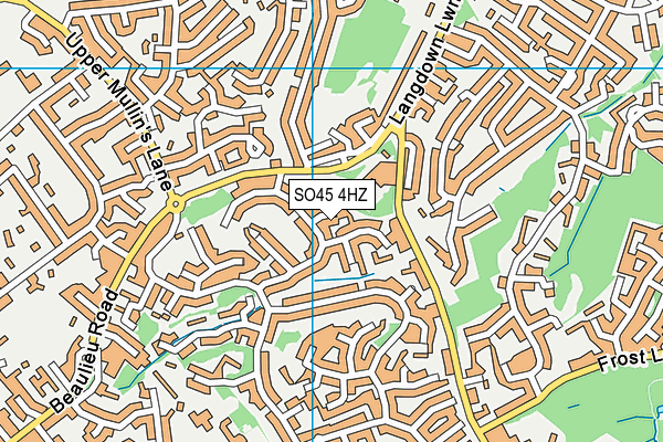 SO45 4HZ map - OS VectorMap District (Ordnance Survey) SO45 4HZ map - OS VectorMap District (Ordnance Survey)
