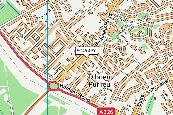 SO45 4PY map - OS VectorMap District (Ordnance Survey) SO45 4PY map - OS VectorMap District (Ordnance Survey)