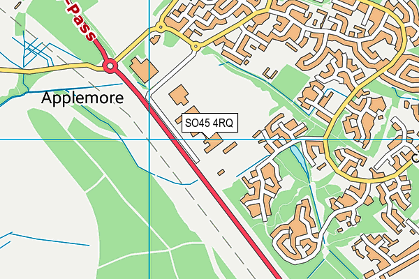 SO45 4RQ map - OS VectorMap District (Ordnance Survey)