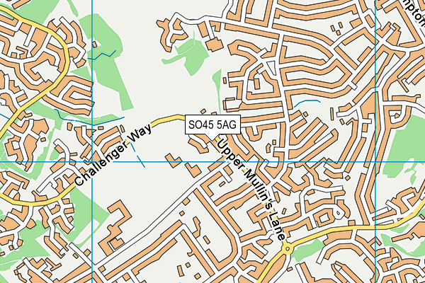 SO45 5AG map - OS VectorMap District (Ordnance Survey) SO45 5AG map - OS VectorMap District (Ordnance Survey)