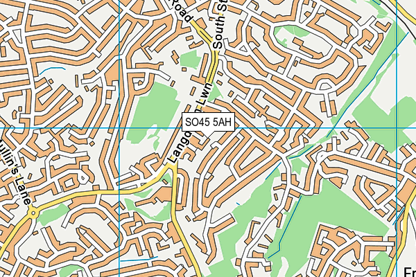 SO45 5AH map - OS VectorMap District (Ordnance Survey) SO45 5AH map - OS VectorMap District (Ordnance Survey)