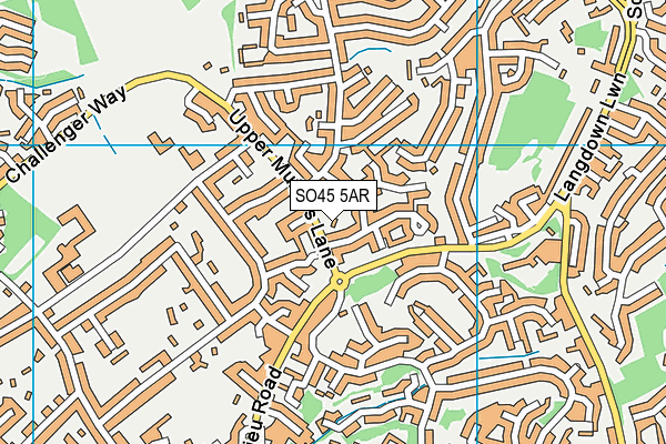 SO45 5AR map - OS VectorMap District (Ordnance Survey) SO45 5AR map - OS VectorMap District (Ordnance Survey)