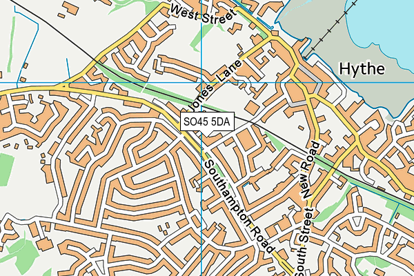 SO45 5DA map - OS VectorMap District (Ordnance Survey) SO45 5DA map - OS VectorMap District (Ordnance Survey)
