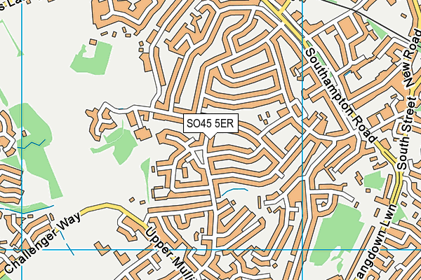 SO45 5ER map - OS VectorMap District (Ordnance Survey) SO45 5ER map - OS VectorMap District (Ordnance Survey)