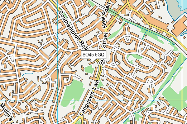 SO45 5GQ map - OS VectorMap District (Ordnance Survey) SO45 5GQ map - OS VectorMap District (Ordnance Survey)
