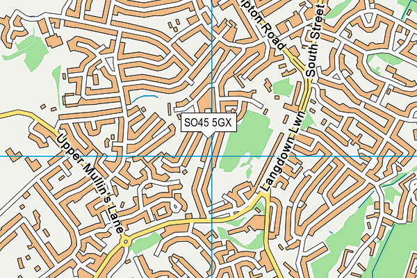 SO45 5GX map - OS VectorMap District (Ordnance Survey) SO45 5GX map - OS VectorMap District (Ordnance Survey)
