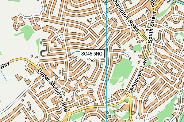 SO45 5NQ map - OS VectorMap District (Ordnance Survey) SO45 5NQ map - OS VectorMap District (Ordnance Survey)