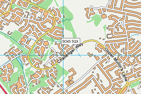 SO45 5QX map - OS VectorMap District (Ordnance Survey) SO45 5QX map - OS VectorMap District (Ordnance Survey)