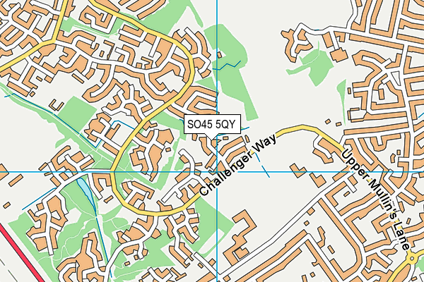 SO45 5QY map - OS VectorMap District (Ordnance Survey) SO45 5QY map - OS VectorMap District (Ordnance Survey)